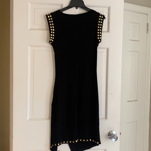 Michael Kors asymmetrical black and gold dress - Picture 3 of 8
